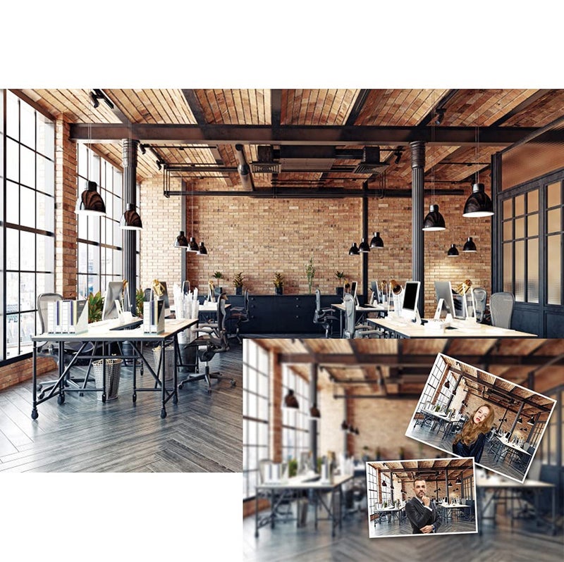 DASHAN 7x5ft Polyester Zoom Meeting Backdrop for Video Conference, Modern Business & Home Office, Photography Background - Image 2